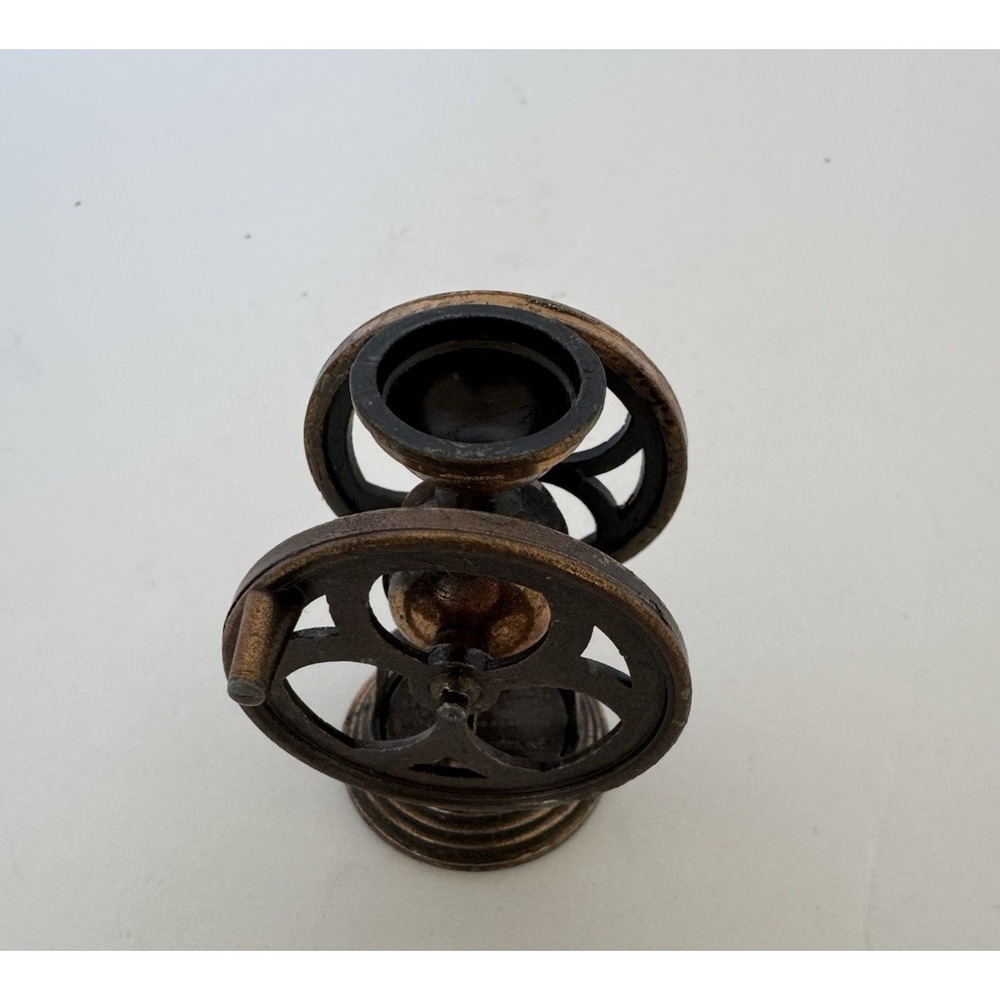 1976 Mini Vintage Durham Industries Die Cast Metal Miniature‎ Coffee Grinder